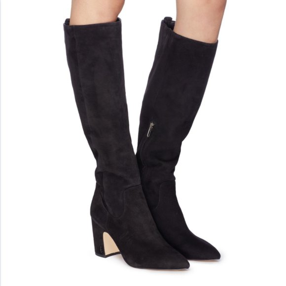 Sam Edelman Shoes - Sam Edelman Suede Knee High Hai Boot in Black